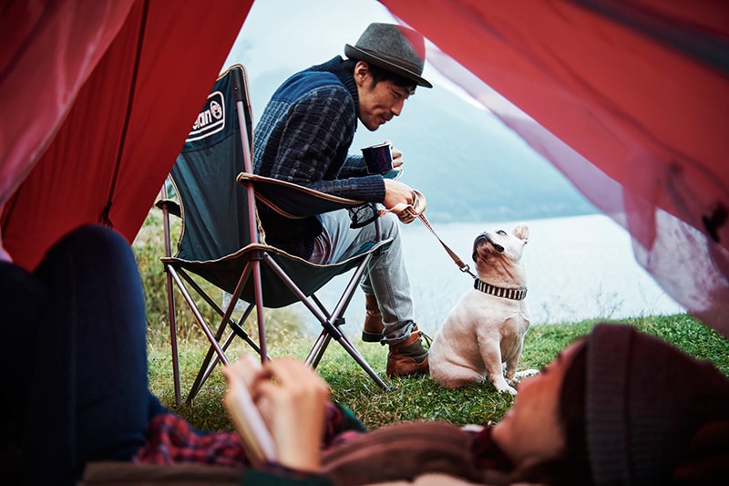 愛犬と一緒に出かけよう 犬連れキャンプであると便利なグッズ キャンピングカーコラム キャンピングカーのフジ 株式会社フジカーズジャパン