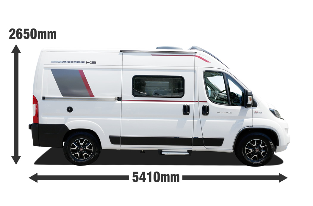 LIVINGSTONE K2 車体サイズ