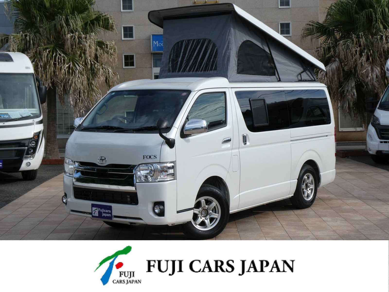 キャンピングカー バンコン FOCS エスパシオ+UP　ポップアップ　8ナンバー登録車