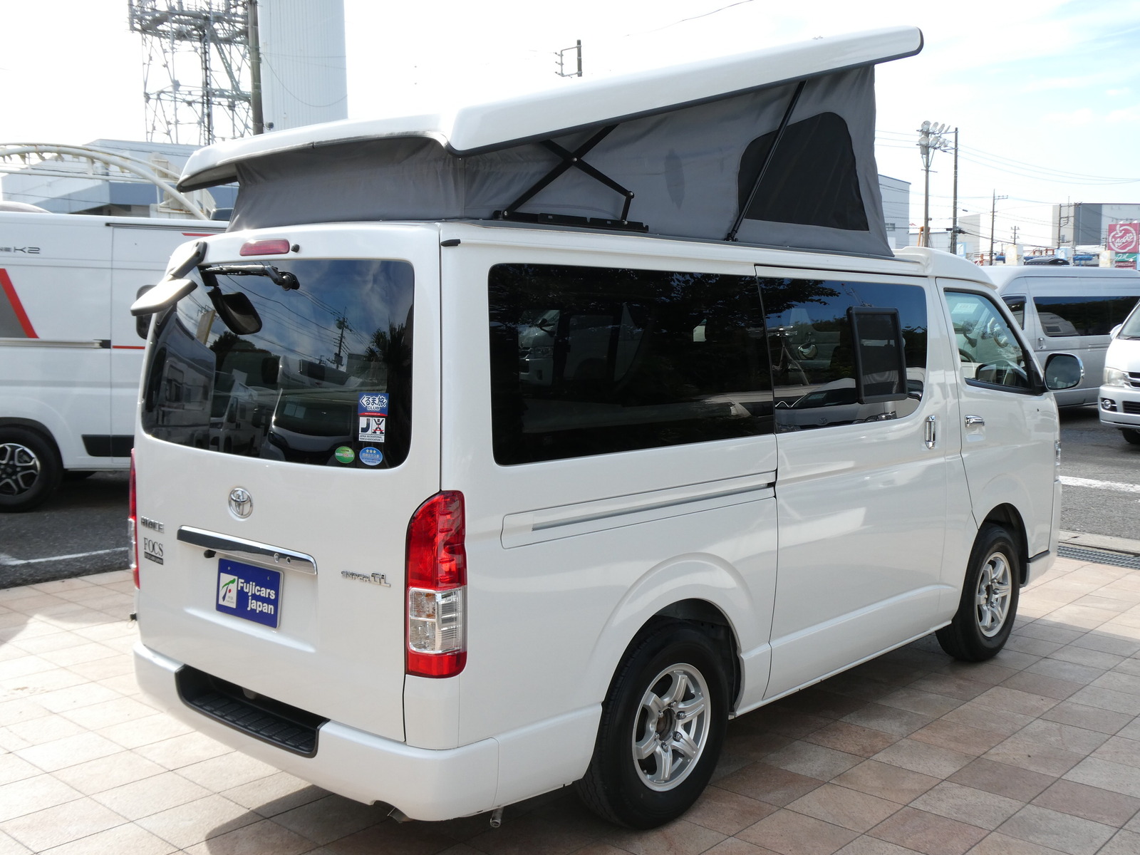 キャンピングカー バンコン FOCS ｴｽﾊﾟｼｵ+UP　ﾎﾟｯﾌﾟｱｯﾌﾟ　8ﾅﾝﾊﾞｰ登録車