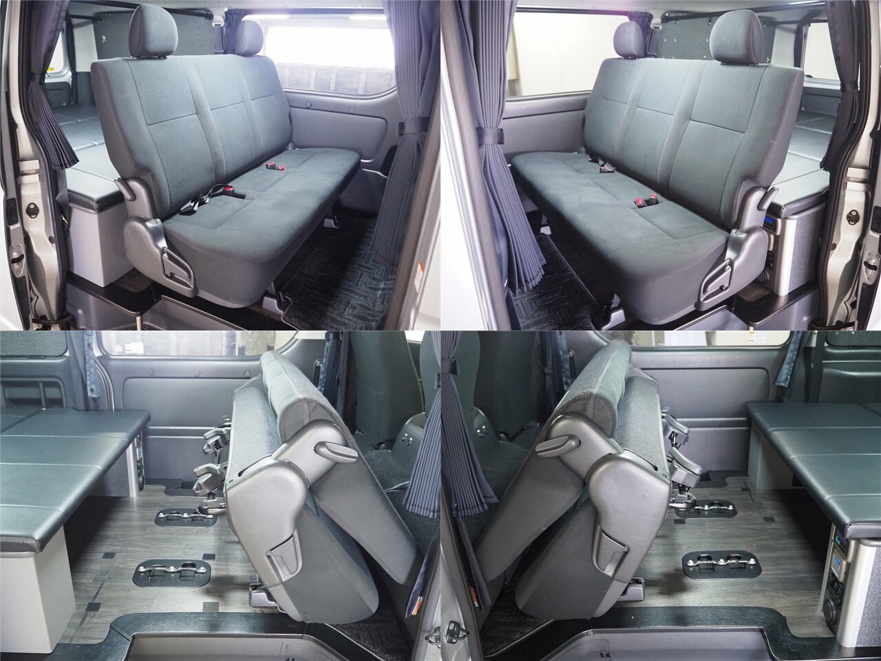 キャンピングカー バンコン ﾊｲｴｰｽﾆｰｽﾞBOXﾍﾞｯﾄﾞｷｯﾄ4WD　FFﾋｰﾀｰ