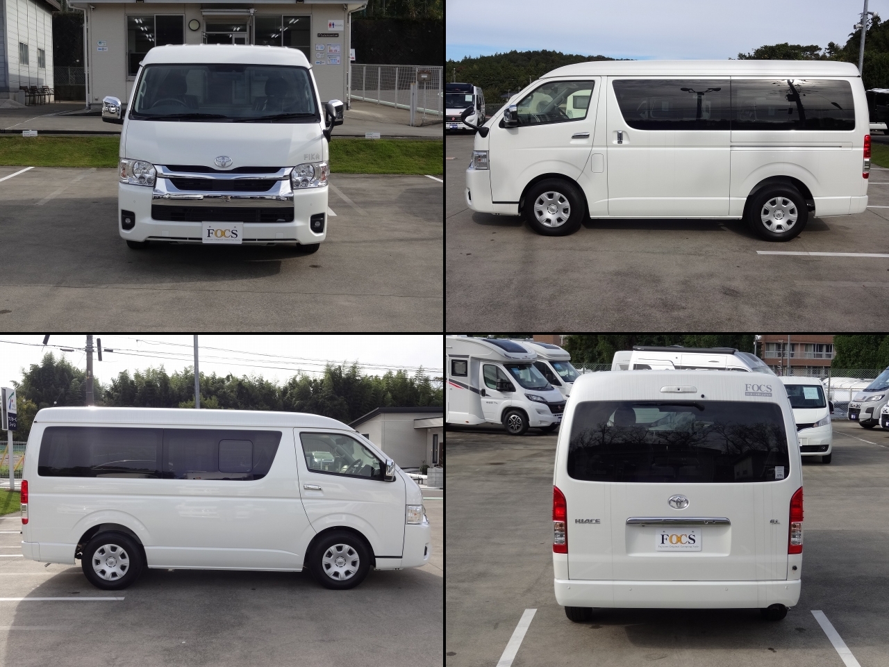 キャンピングカー バンコン ﾊｲｴｰｽ FOCS FIKA 新車展示車 ｵｰﾀﾞｰ受付中