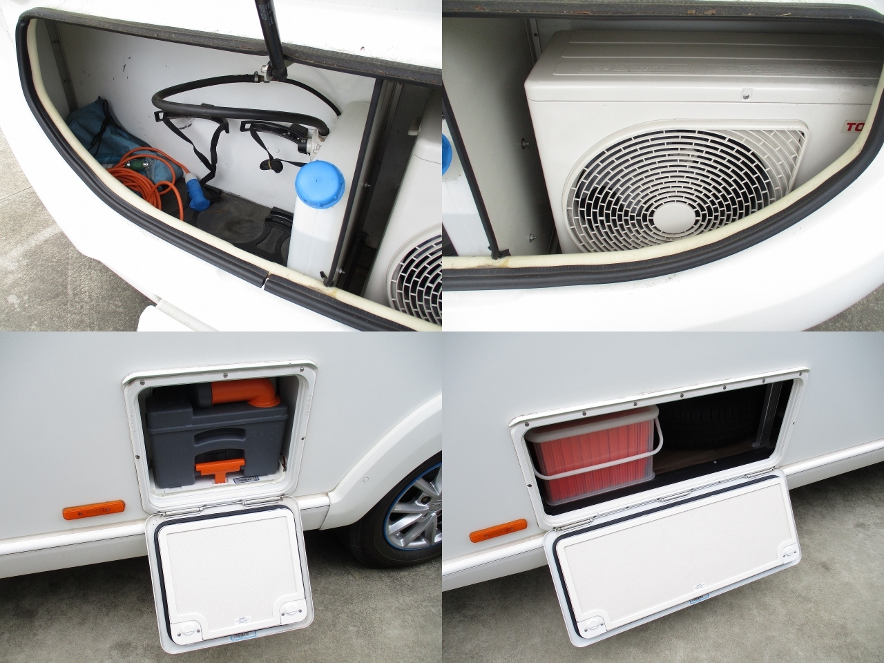 キャンピングカー トレーラー ｽｲﾌﾄ ｸﾜﾄﾛEB 家庭用ｴｱｺﾝ 温水