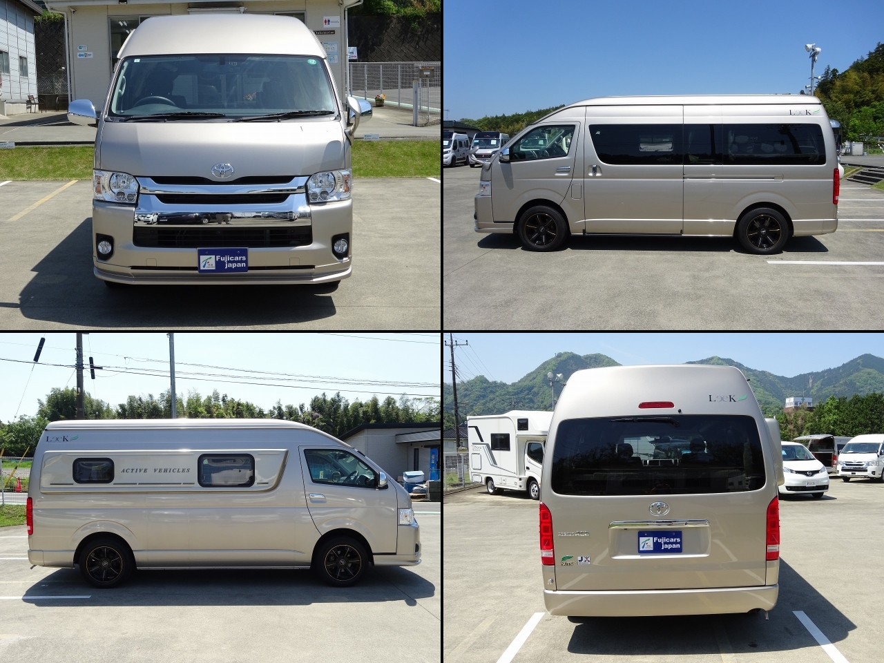 キャンピングカー バンコン ﾚｼﾞｱｽｴｰｽ ﾅｯﾂRV ﾘｰｸ　FF暖房　4WD