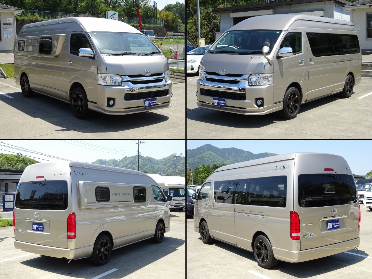 キャンピングカー バンコン ﾚｼﾞｱｽｴｰｽ ﾅｯﾂRV ﾘｰｸ　FF暖房　4WD