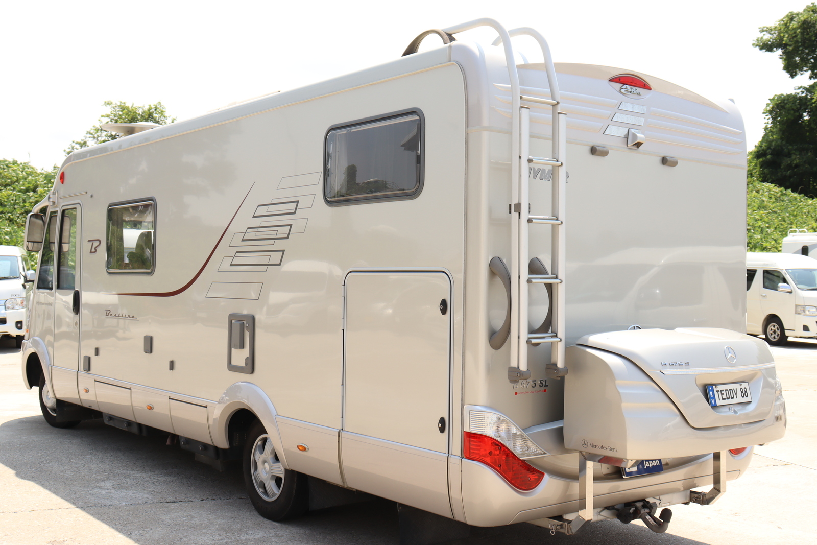 キャンピングカー バスコン ﾍﾞﾝﾂ ﾊｲﾏｰB675SL ﾙｰﾌｴｱｺﾝ FFﾋｰﾀｰ