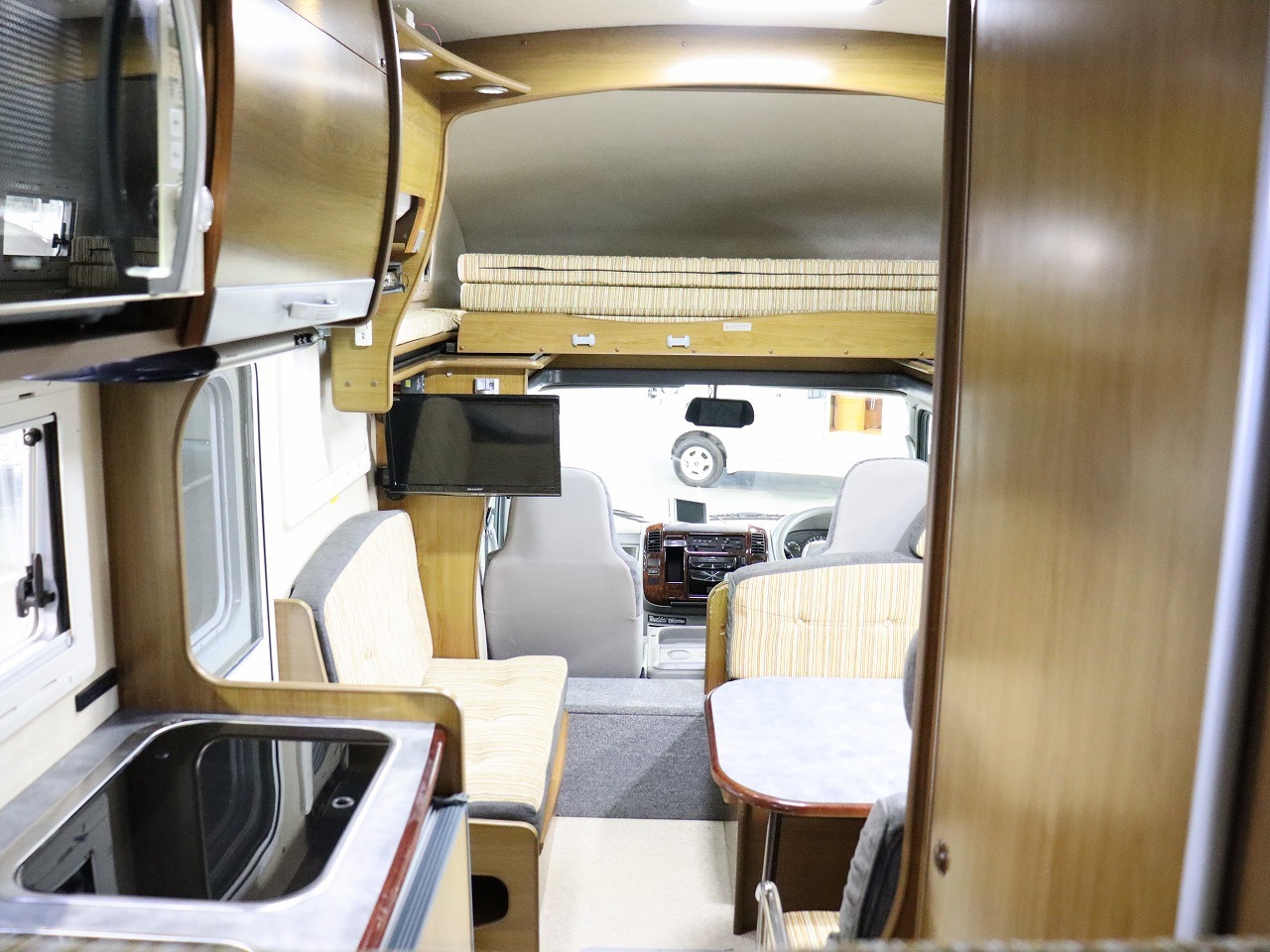 キャンピングカー キャブコン ｶﾑﾛｰﾄﾞ ﾊﾞﾝﾃｯｸｼﾞﾙ520 家庭用ｴｱｺﾝ4WD