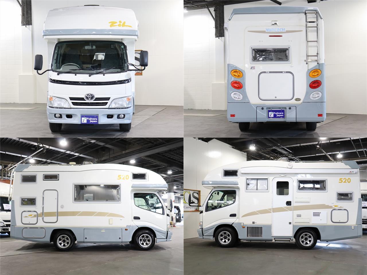 キャンピングカー キャブコン ｶﾑﾛｰﾄﾞ ﾊﾞﾝﾃｯｸｼﾞﾙ520 家庭用ｴｱｺﾝ4WD