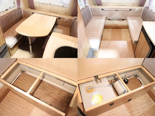 キャンピングカー トレーラー ｶﾗｰﾄﾞ C161L　ｶﾞｽFF　3WAY冷蔵庫