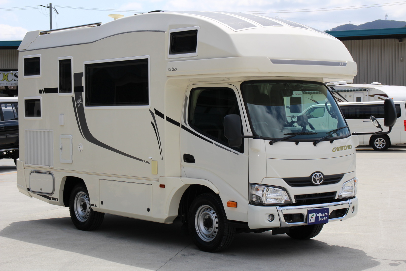 キャンピングカー キャブコン ｶﾑﾛｰﾄﾞ ﾊﾞﾝﾃｯｸ ｼﾞﾙ520 4WD 家庭用AC