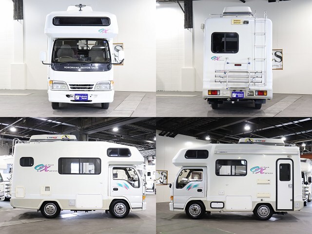 キャンピングカー キャブコン ｴﾙﾌ YMS ｵｯｸｽ 軽油4WD FF暖房 給湯器