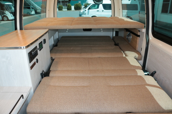 キャンピングカー バンコン ﾊｲｴｰｽ ｹｲﾜｰｸｽ ﾗｷﾞｯﾄﾞﾊﾞﾝ　FF　ﾎﾟｯﾌﾟｱ