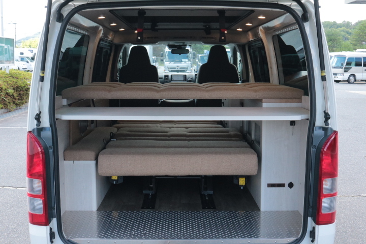 キャンピングカー バンコン ﾊｲｴｰｽ ｹｲﾜｰｸｽ ﾗｷﾞｯﾄﾞﾊﾞﾝ　FF　ﾎﾟｯﾌﾟｱ