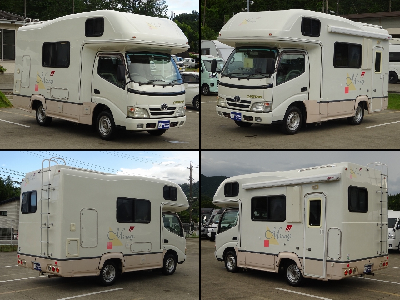キャンピングカー キャブコン ｶﾑﾛｰﾄﾞ ﾅｯﾂRV ﾐﾗｰｼﾞｭ　FF　窓ｸｰﾗｰ