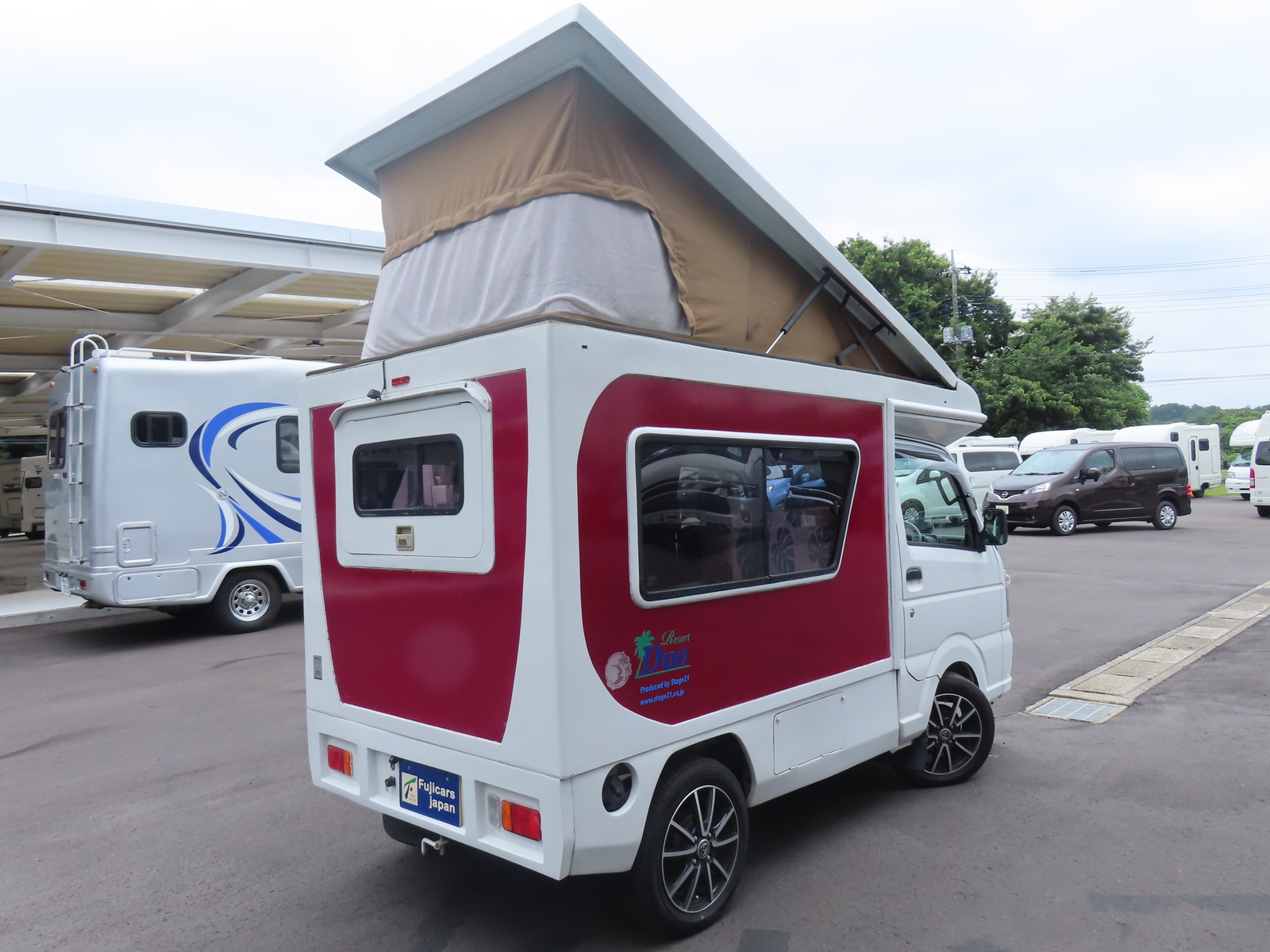 キャンピングカー 軽キャンパー ｸﾘｯﾊﾟｰｽﾃｰｼﾞ21ﾘｿﾞｰﾄﾃﾞｭｵﾊﾞﾝﾋﾞｰﾉ