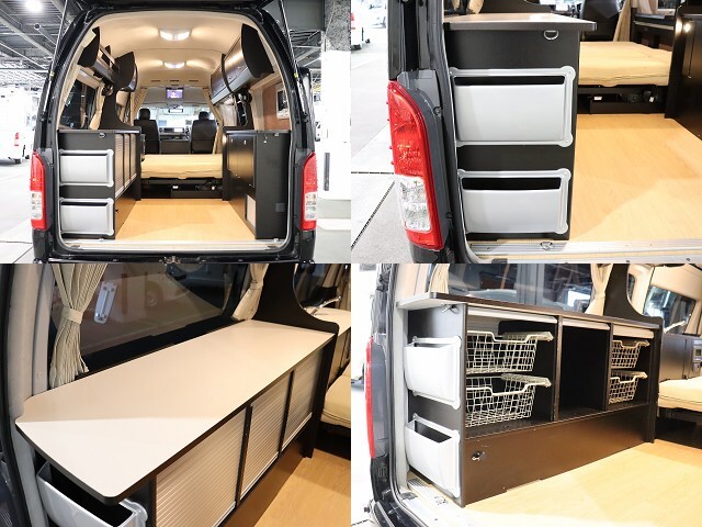 キャンピングカー バンコン ﾊｲｴｰｽ ﾄｲﾌｧｸﾄﾘｰ ﾊﾞｰﾃﾞﾝ 4WD　FF