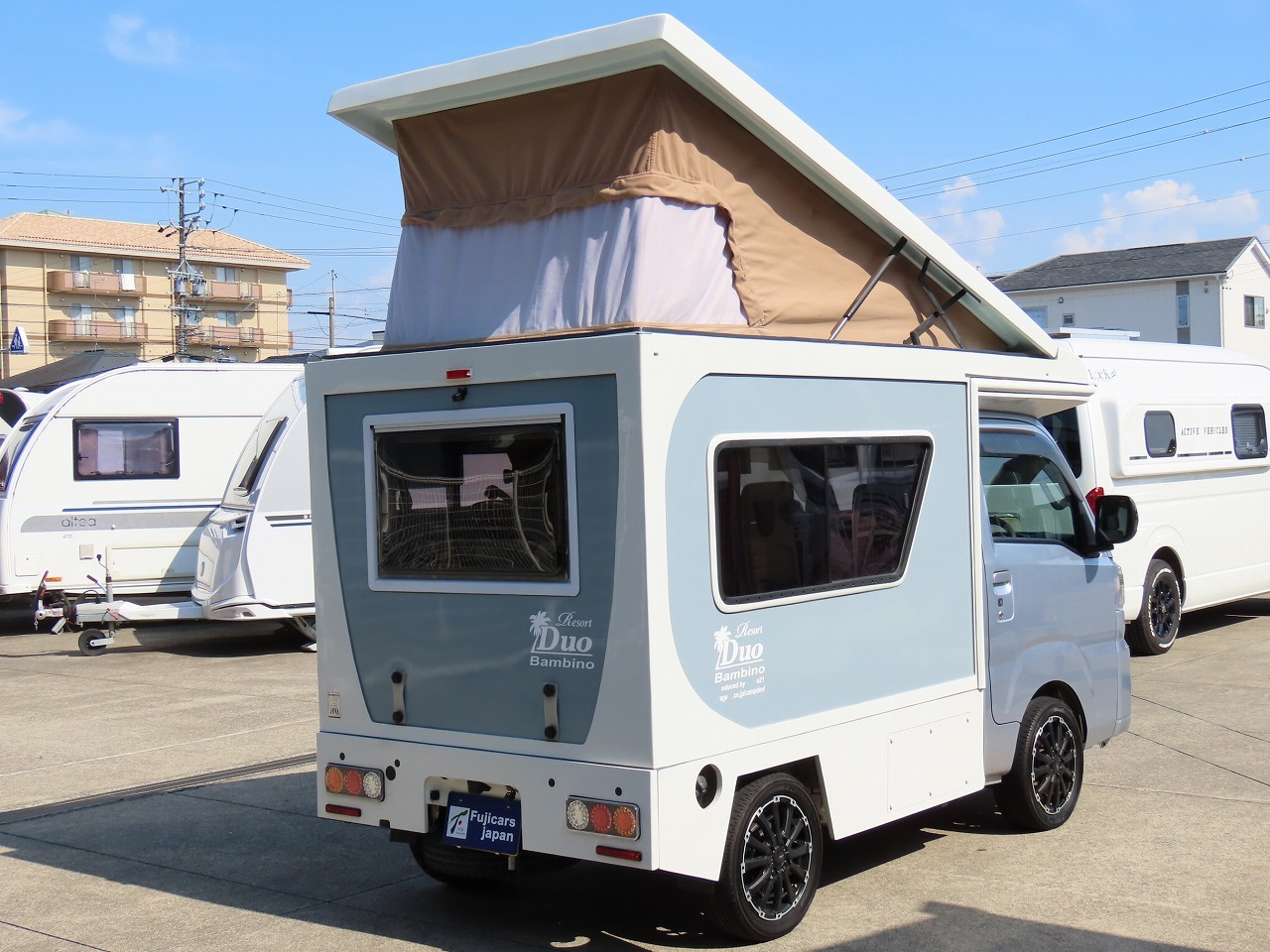 キャンピングカー 軽キャンパー ﾊｲｾﾞｯﾄｽﾃｰｼﾞ21 ﾘｿﾞｰﾄﾃﾞｭｵﾊﾞﾝﾋﾞｰﾉ
