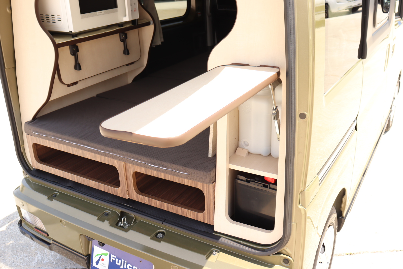 キャンピングカー 軽キャンパー ｱﾄﾚｰ ｵｰﾄﾜﾝ 給電くんPOPUP 4WD ｿｰﾗｰ