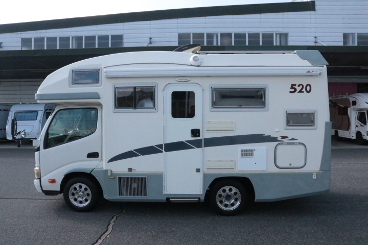 キャンピングカー キャブコン ｶﾑﾛｰﾄﾞ ﾊﾞﾝﾃｯｸ ｼﾞﾙ520　家庭用ｴｱｺﾝ　F