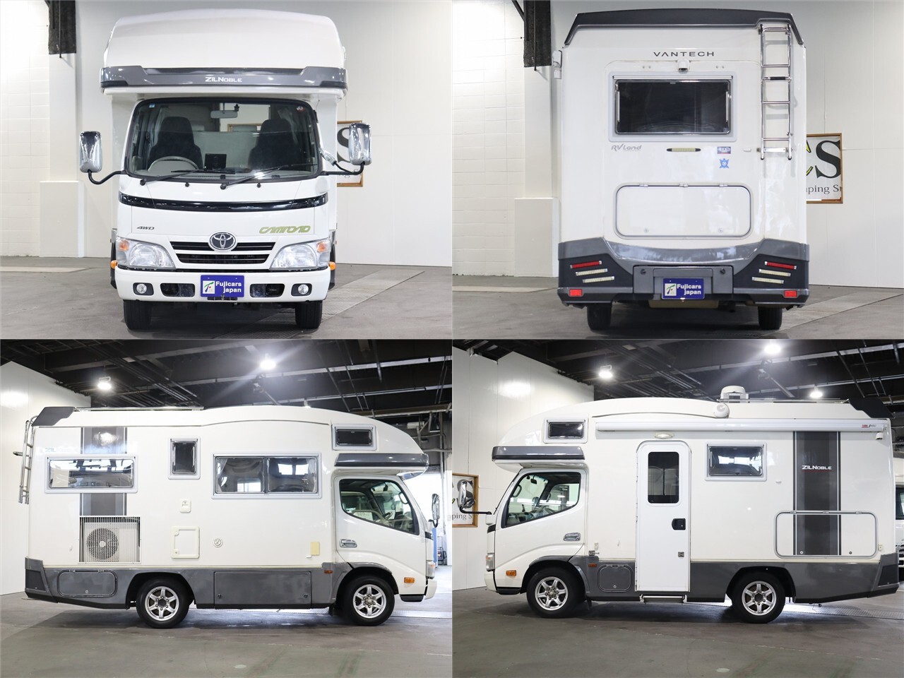 キャンピングカー キャブコン ｶﾑﾛｰﾄ ﾊﾞﾝﾃｯｸ ｼﾞﾙﾉｰﾌﾞﾙ　4WD　FF