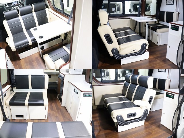 キャンピングカー バンコン ﾊｲｴｰｽ OMC ﾂｲﾝｽﾞ 4WD　ﾍﾞﾊﾞｽﾄFF