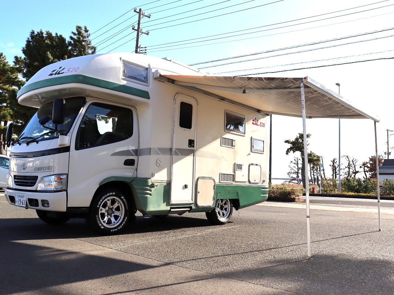 キャンピングカー キャブコン ｶﾑﾛｰﾄﾞ ﾊﾞﾝﾃｯｸ ｼﾞﾙ520 ﾙｰﾌｴｱｺﾝ