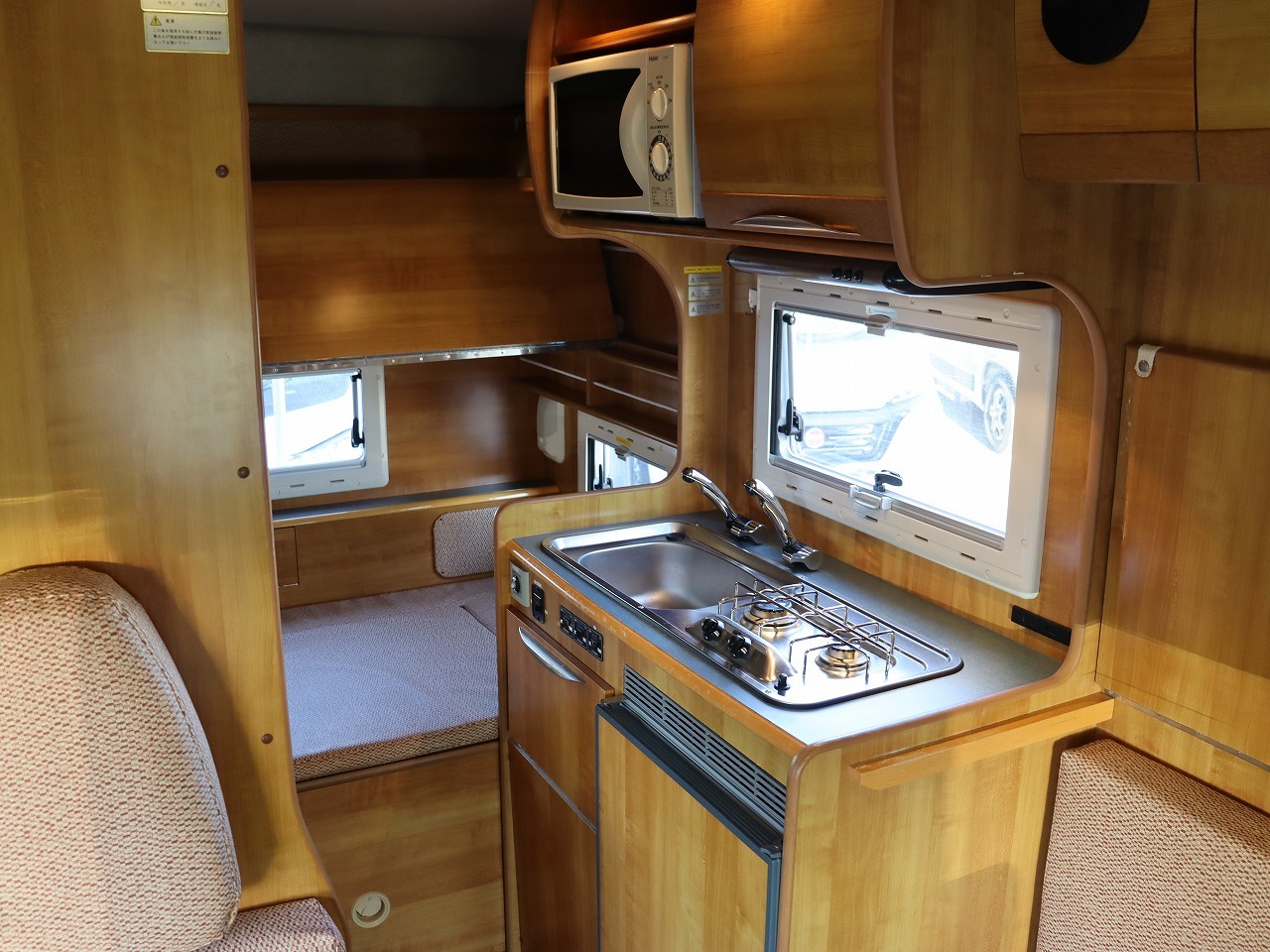 キャンピングカー キャブコン ｶﾑﾛｰﾄﾞ ﾊﾞﾝﾃｯｸ ｼﾞﾙ520 ﾙｰﾌｴｱｺﾝ