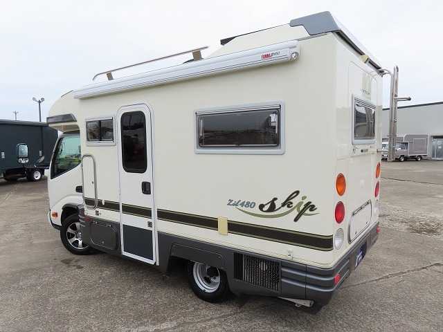 キャンピングカー キャブコン ｶﾑﾛｰﾄﾞ ﾊﾞﾝﾃｯｸ ｼﾞﾙ480ｽｷｯﾌﾟ家庭用AC