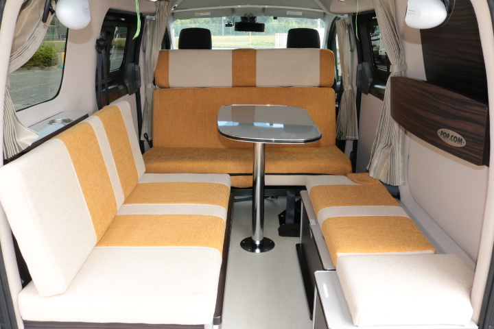 キャンピングカー バンコン NV200ﾊﾞﾈｯﾄ ﾎﾟｯﾌﾟｺﾝ ｷｬﾝﾊﾟｰR　FF