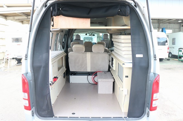 キャンピングカー バンコン ﾊｲｴｰｽ ﾎﾜｲﾄﾊｳｽ ｺﾝﾊﾟｽﾄﾞﾙｸ　DCｸｰﾗｰ