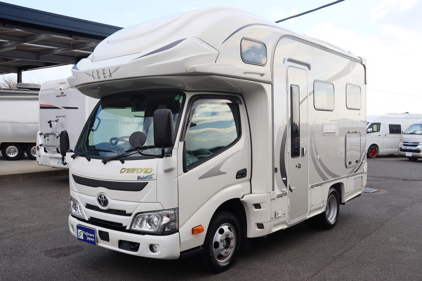 キャンピングカー キャブコン ｶﾑﾛｰﾄﾞ ﾅｯﾂRV ｸﾚｱ5.0XXｴﾎﾞﾘｭｰｼｮﾝ