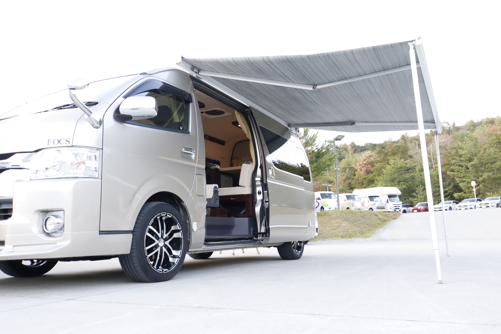 キャンピングカー バンコン ﾊｲｴｰｽ FOCS ｱﾘｾﾞ FFﾋｰﾀｰ ｵｰﾆﾝｸﾞ