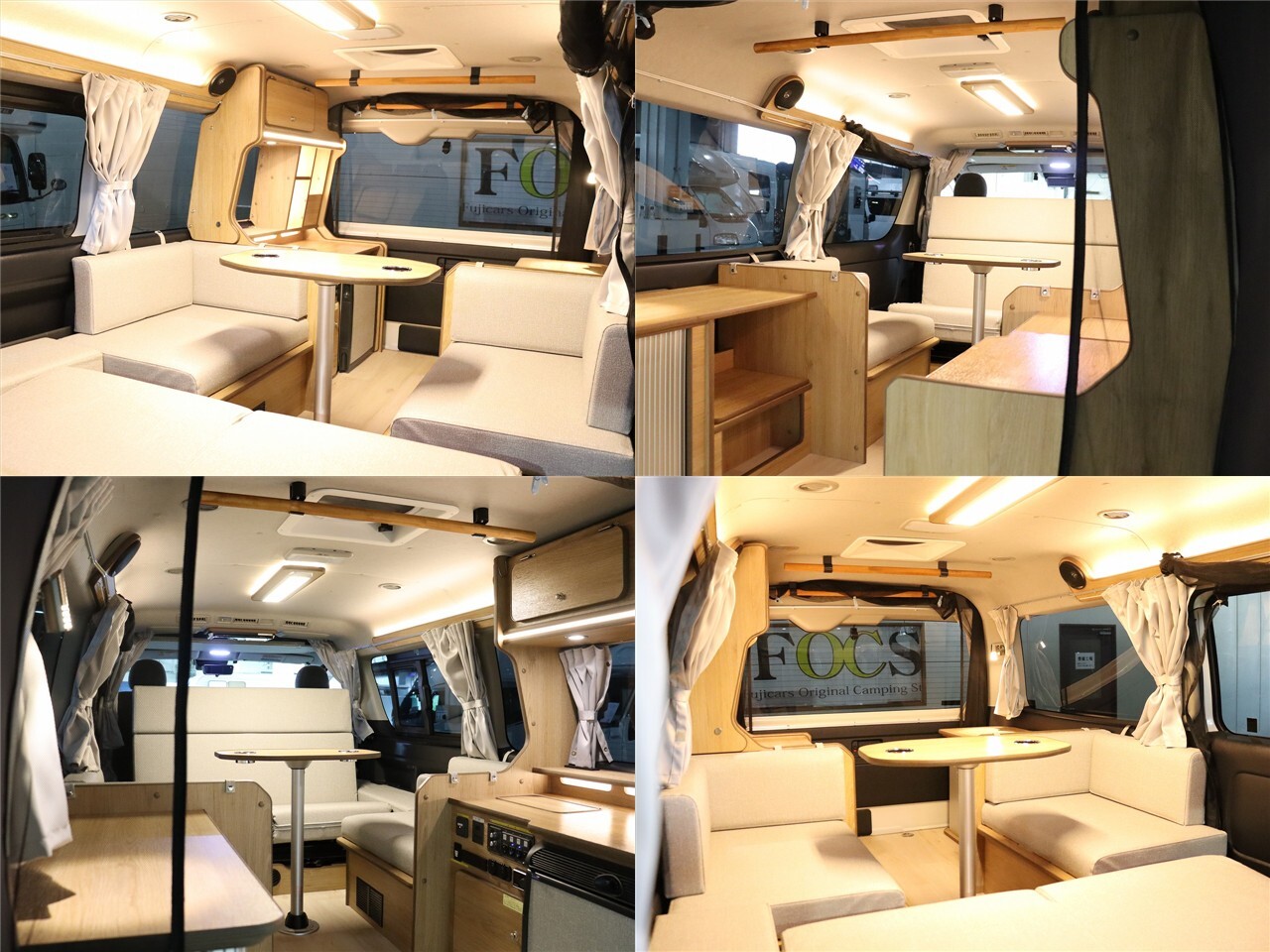 キャンピングカー バンコン ﾊｲｴｰｽ FOCS DS-F 4WD　FF ｲﾝﾊﾞｰﾀｰ