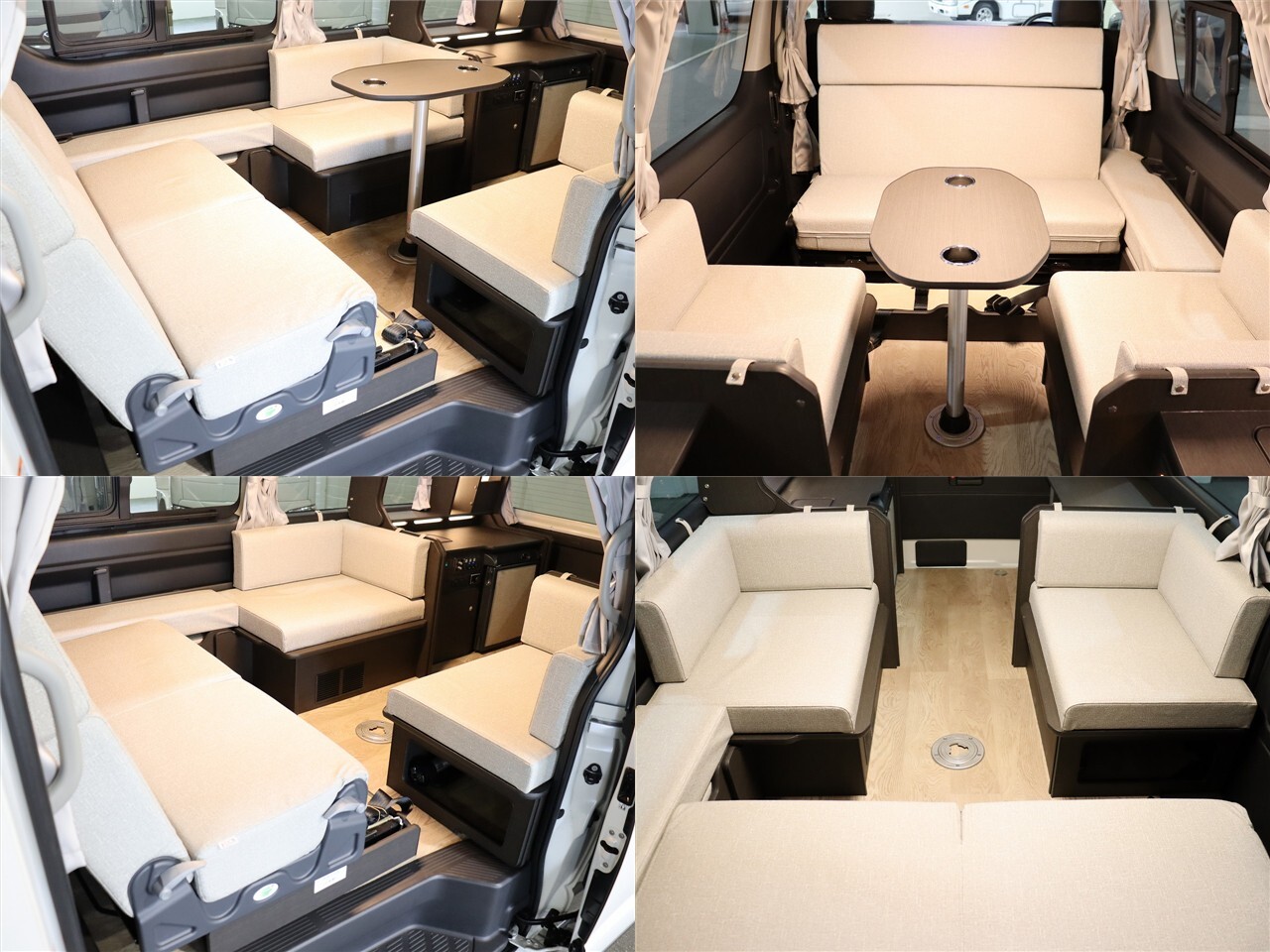 キャンピングカー バンコン ﾊｲｴｰｽ FOCS DS-F 4WD　FF　DC冷蔵庫