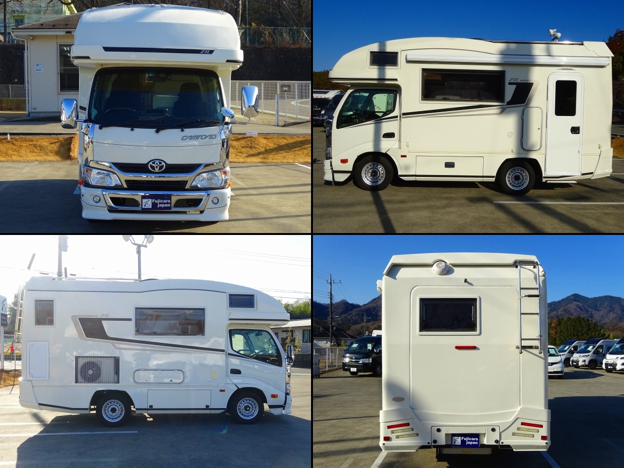 キャンピングカー キャブコン ｶﾑﾛｰﾄﾞ ﾊﾞﾝﾃｯｸ ｼﾞﾙ 4WD　家ｴｱｺﾝ