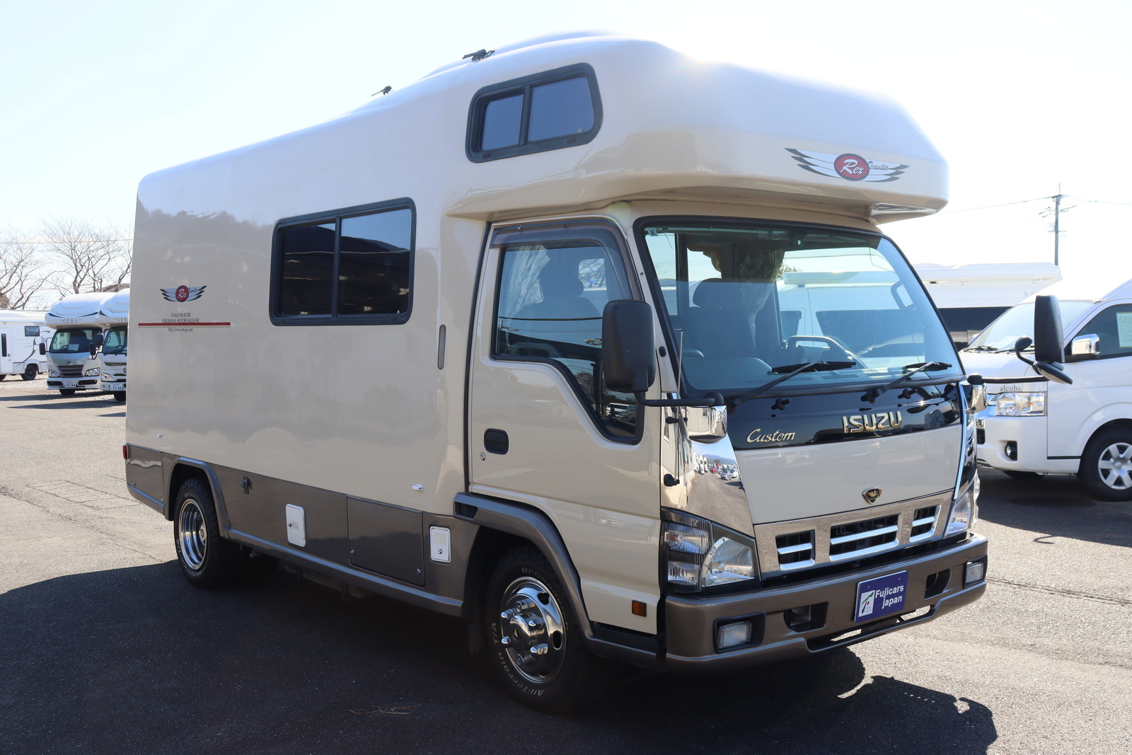 キャンピングカー キャブコン ｴﾙﾌ ﾖｺﾊﾏﾓｰﾀｰｾｰﾙｽ ﾚｯｸｽﾄﾗﾝｽﾀｰ