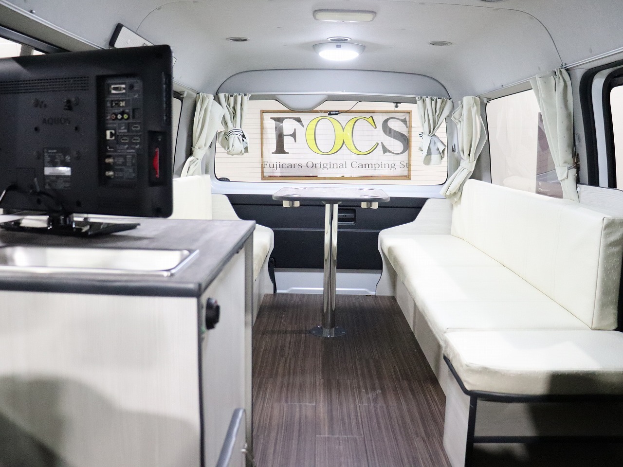 キャンピングカー バンコン ﾊｲｴｰｽ ﾊﾟｽﾜｺﾞﾝ 4WD　FF　ｲﾝﾊﾞｰﾀｰ