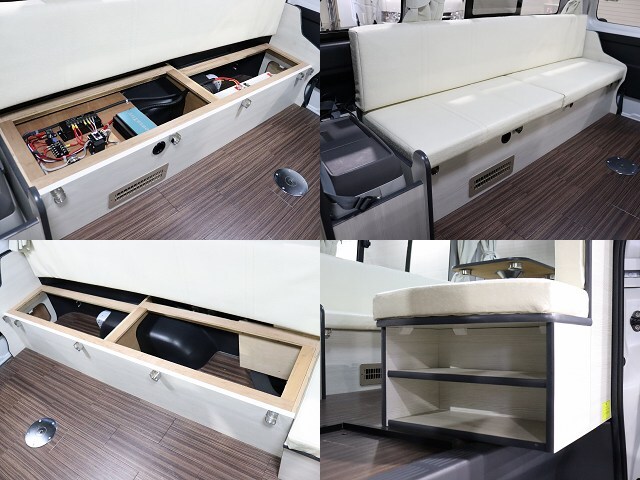 キャンピングカー バンコン ﾊｲｴｰｽ ﾊﾟｽﾜｺﾞﾝ 4WD　FF　ｲﾝﾊﾞｰﾀｰ