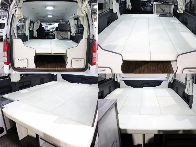 キャンピングカー バンコン ﾊｲｴｰｽ ﾊﾟｽﾜｺﾞﾝ 4WD　FF　ｲﾝﾊﾞｰﾀｰ