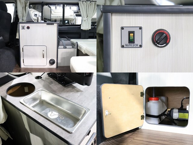 キャンピングカー バンコン ﾊｲｴｰｽ ﾊﾟｽﾜｺﾞﾝ 4WD　FF　ｲﾝﾊﾞｰﾀｰ