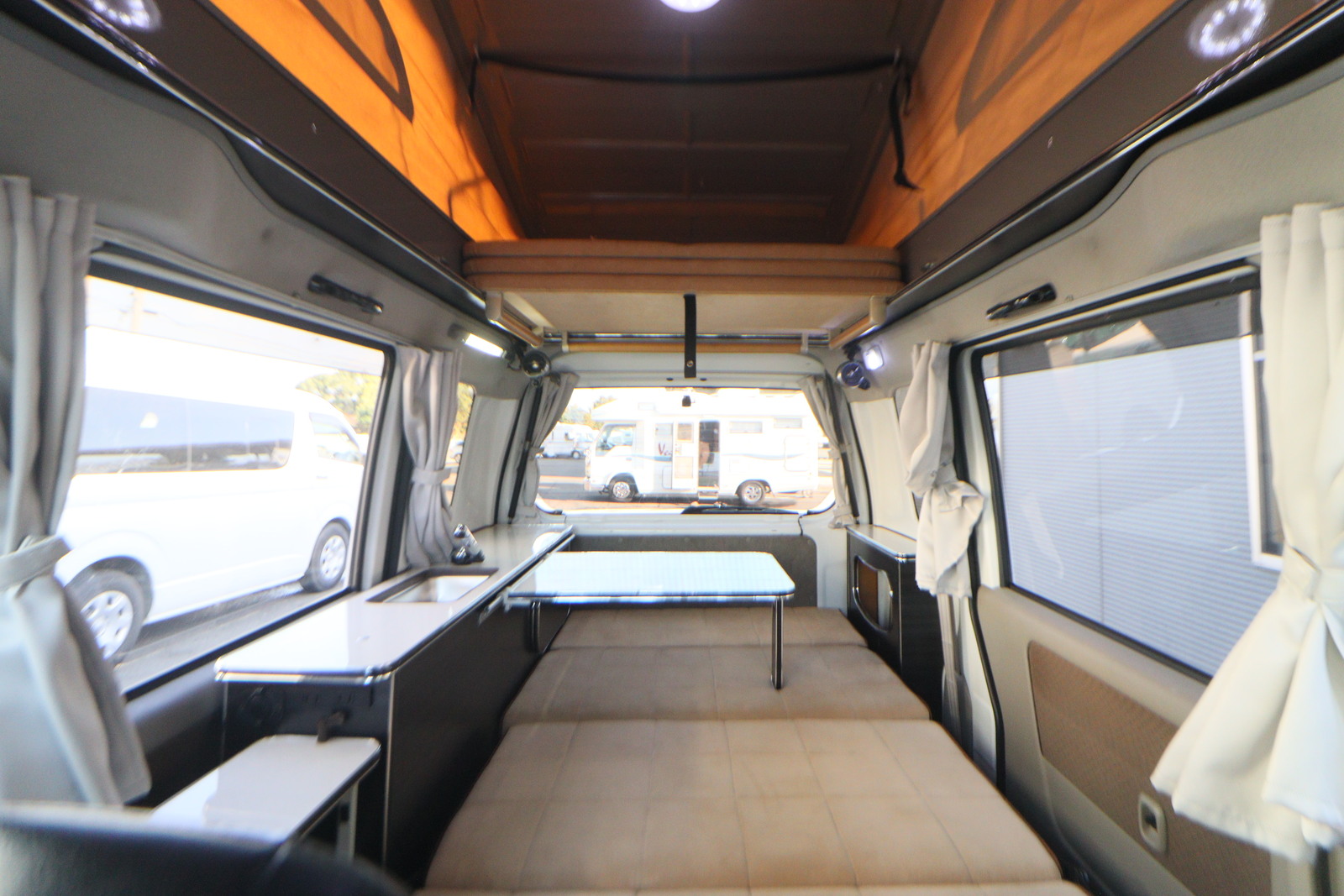 キャンピングカー 軽キャンパー ｴﾌﾞﾘｲ ﾌｨｰﾙﾄﾞﾗｲﾌ ｺﾝｸﾞ ﾘﾌﾄｱｯﾌﾟ改