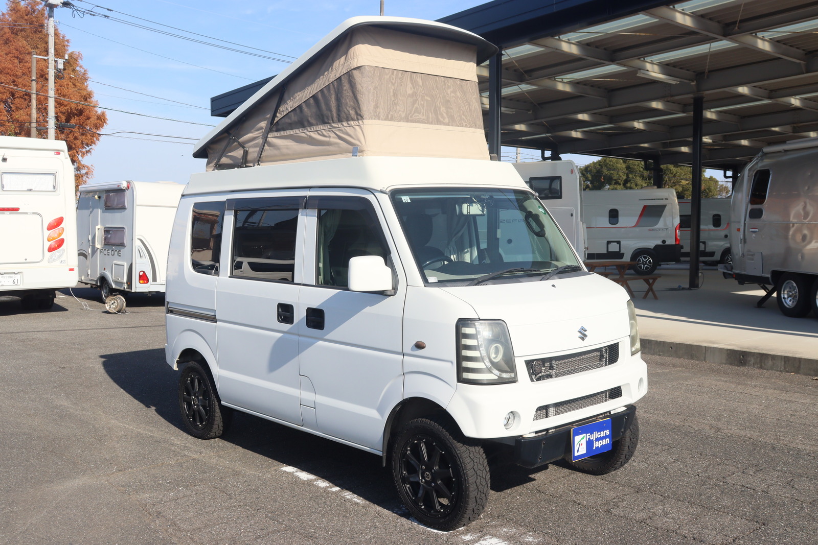 キャンピングカー 軽キャンパー ｴﾌﾞﾘｲ ﾌｨｰﾙﾄﾞﾗｲﾌ ｺﾝｸﾞ ﾘﾌﾄｱｯﾌﾟ改