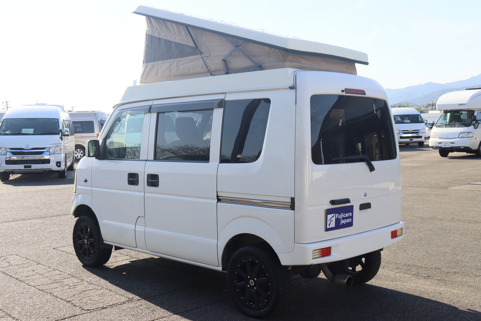 キャンピングカー 軽キャンパー ｴﾌﾞﾘｲ ﾌｨｰﾙﾄﾞﾗｲﾌ ｺﾝｸﾞ ﾘﾌﾄｱｯﾌﾟ改