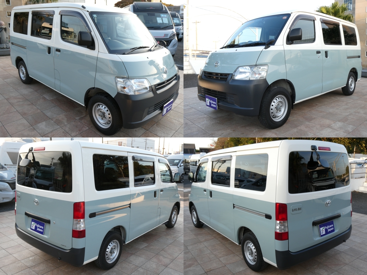 キャンピングカー バンコン ﾗｲﾄｴｰｽﾄﾖﾀﾓﾋﾞﾘﾃｨｱﾙﾄﾋﾟｱｰﾉ 4連窓ﾌｧﾝ