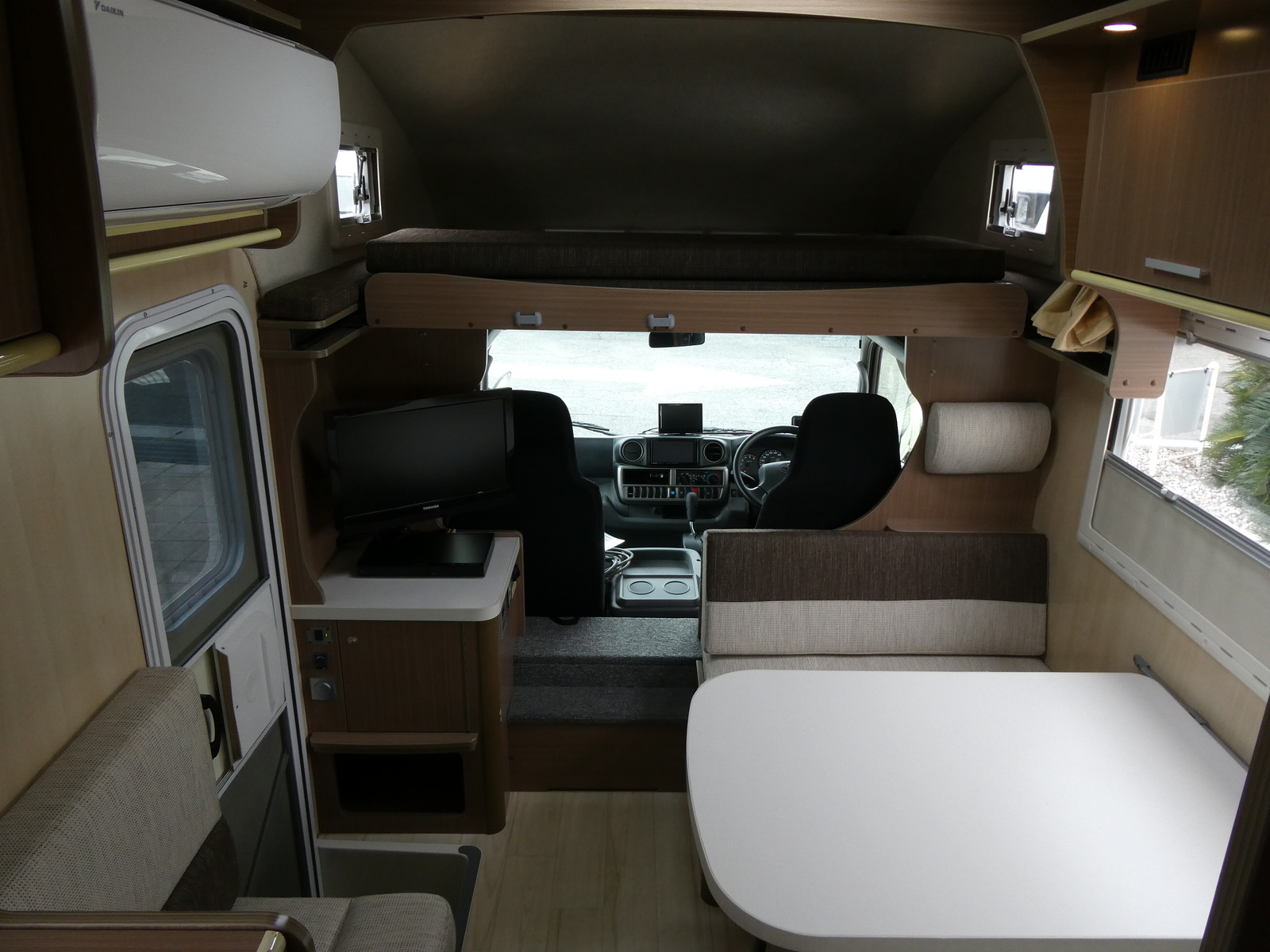 キャンピングカー キャブコン ﾊﾞﾝﾃｯｸ ｺﾙﾄﾞﾊﾞﾝｸｽ　軽油　家庭用ｴｱｺﾝ　FF