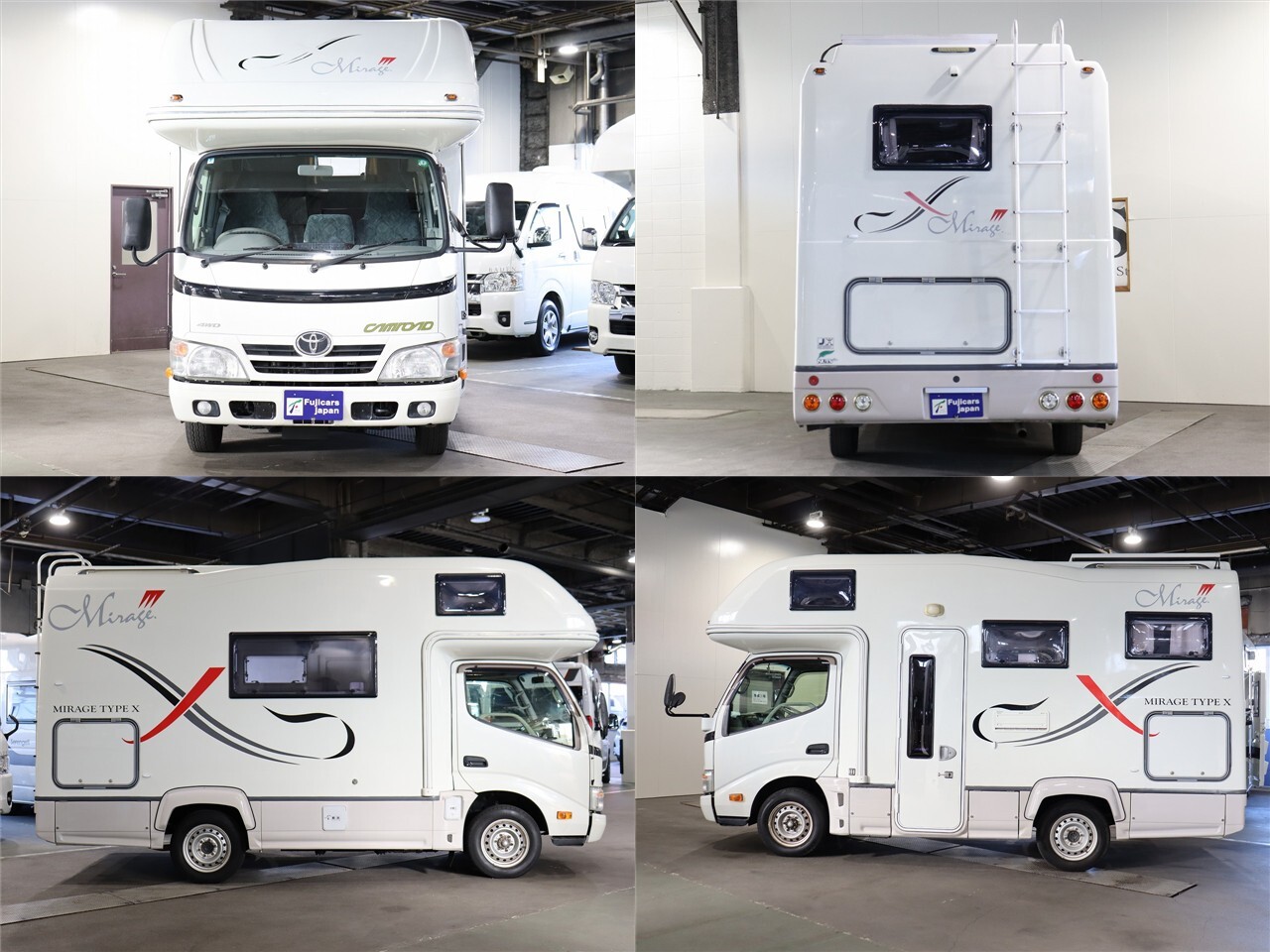 キャンピングカー キャブコン ｶﾑﾛｰﾄﾞ ﾅｯﾂRV ﾐﾗｰｼﾞｭX 4WD　FF