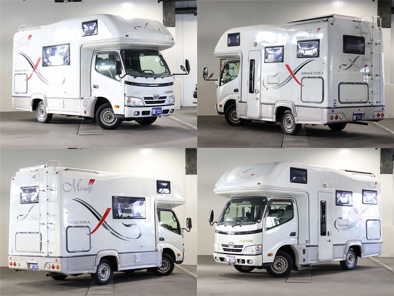 キャンピングカー キャブコン ｶﾑﾛｰﾄﾞ ﾅｯﾂRV ﾐﾗｰｼﾞｭX 4WD　FF