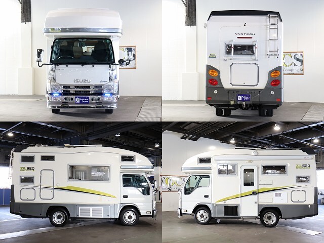 キャンピングカー キャブコン ｴﾙﾌ ﾊﾞﾝﾃｯｸ ｼﾞﾙ520ｸﾙｰｽﾞ 4WD　FF