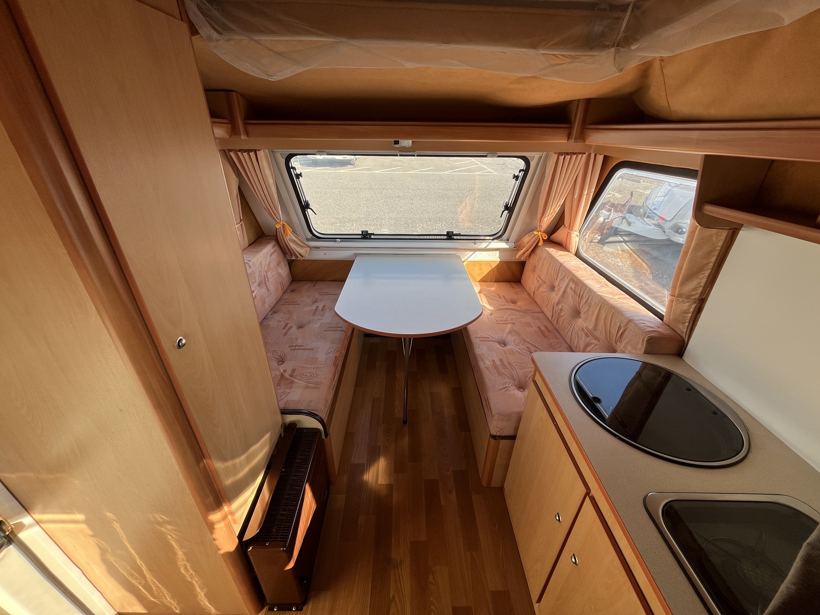 キャンピングカー トレーラー ﾆﾜﾄﾞｰ FE380W ﾎﾟｯﾌﾟUPﾙｰﾌ 現状販売車