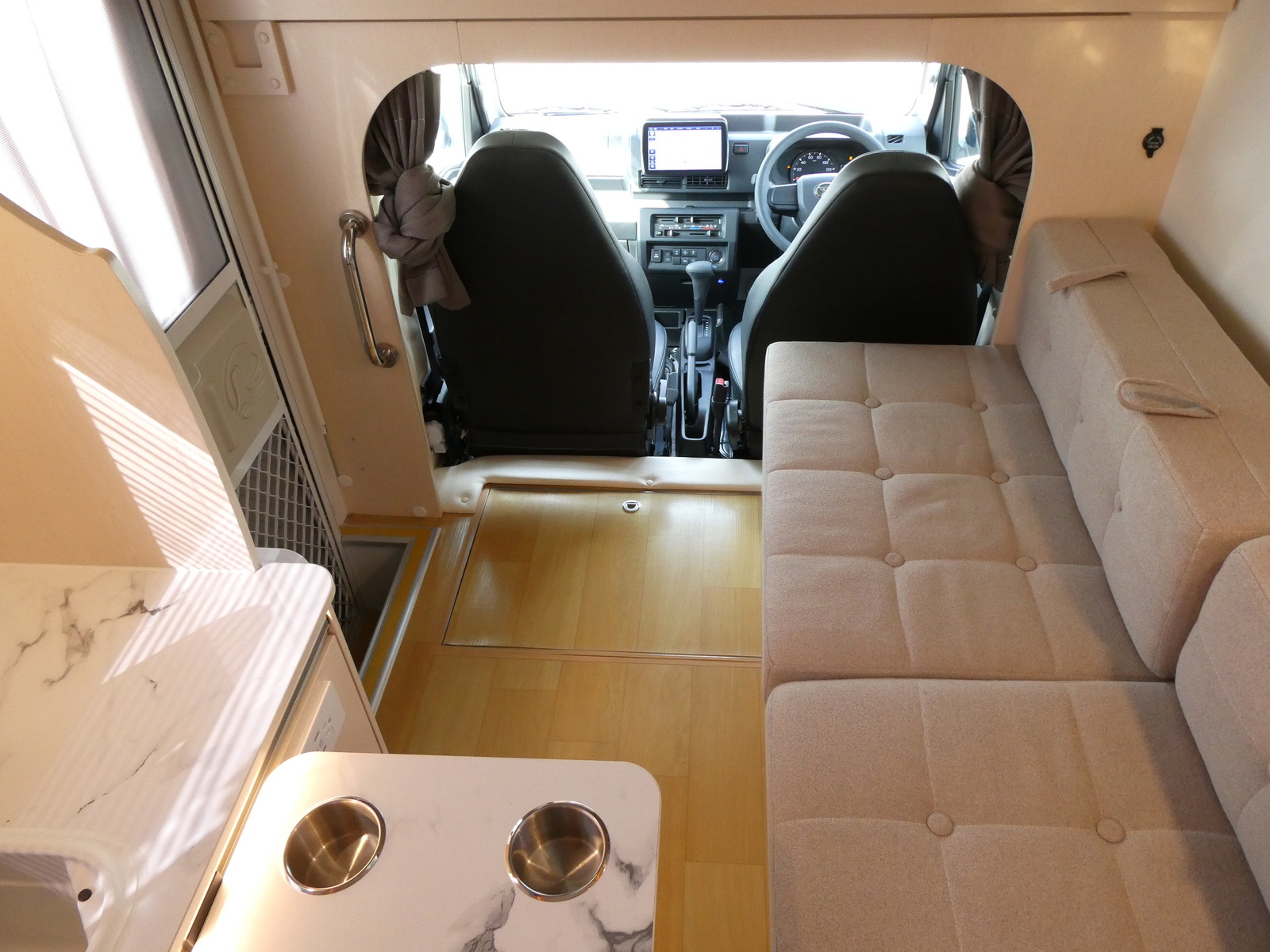 キャンピングカー 軽キャンパー JPｽﾀｰ　ﾊｯﾋﾟｰ1+　DCｸｰﾗｰ　ﾘﾁｳﾑBT　